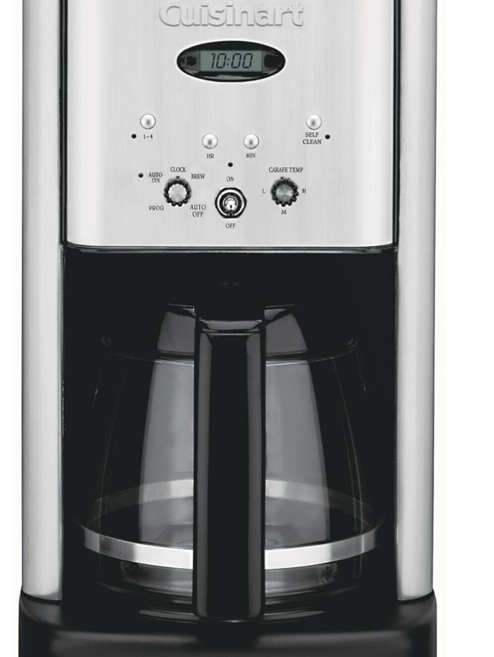 Cuisinart DCC-1200 Programmable Coffeemaker 12 Cup Brew Central Stainless Steel.